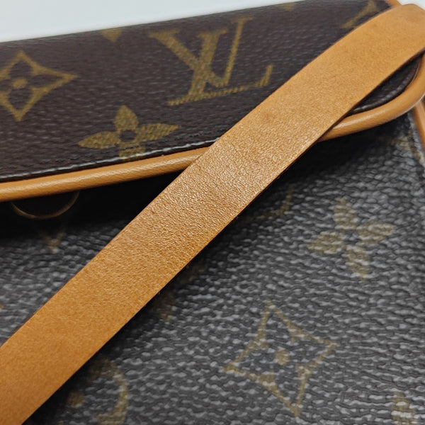 FLORENTINE Monogram Coated Canvas Brown