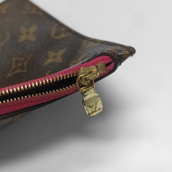 NEVERFULL MM Monogram Coated Canvas Brown