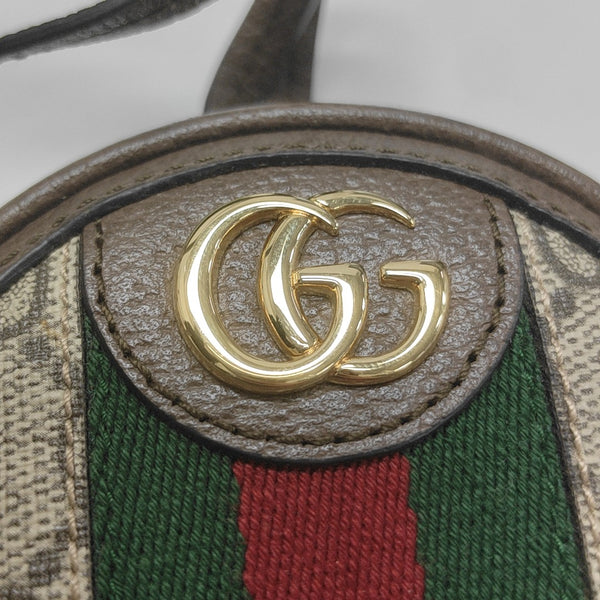Ophidia Mini Monogram Lona Revestida Beige