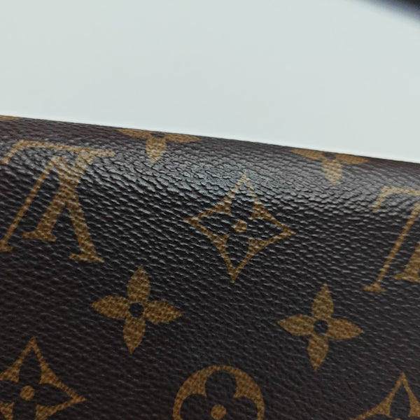 FLORE Monogram Coated Canvas Brown