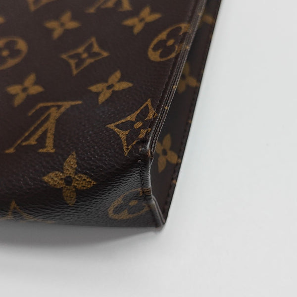 TOILET POCKET 26 Monogram Coated Canvas Brown
