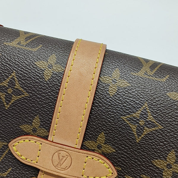SAUMUR BB Monogram Coated Canvas Brown