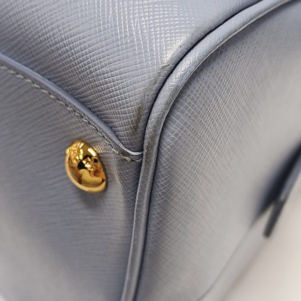 Saffiano Calfskin Shoulder Bag Blue