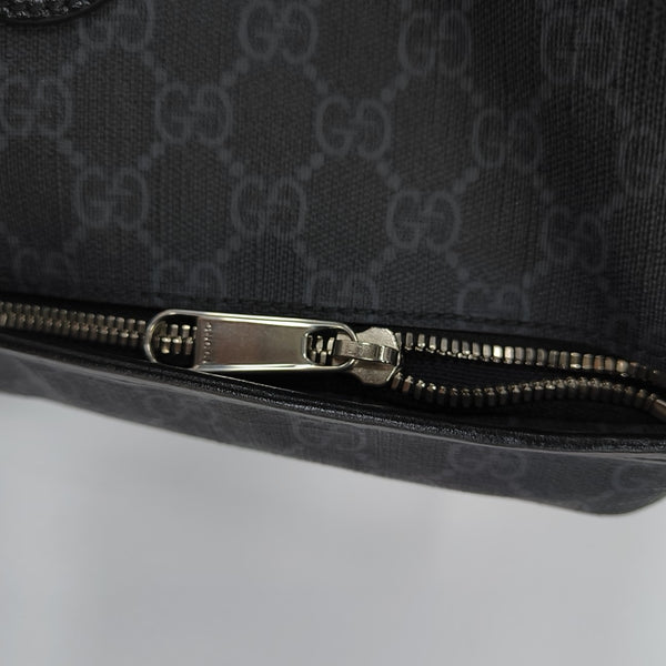 Retro Medium Monogram Coated Canvas Black
