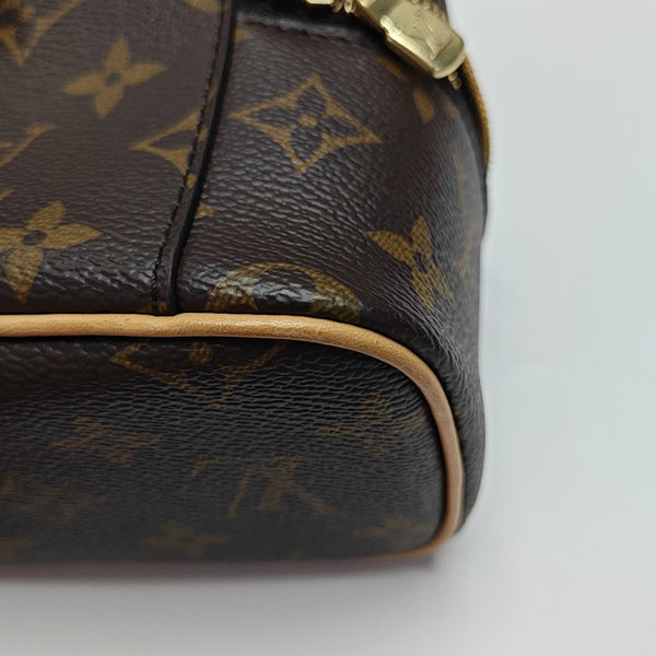 NICE Super Mini Monogram Coated Canvas Brown
