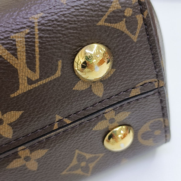 CLUNY PM Monogram Coated Canvas Brown