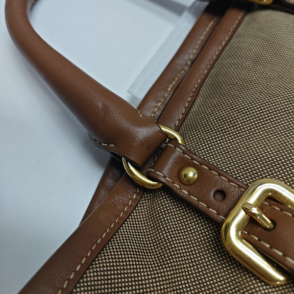 Fabric Tote Bag Brown