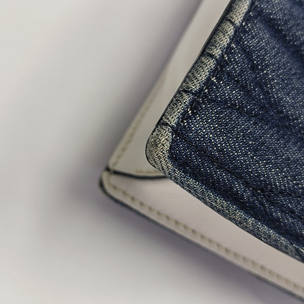 Miu Lady Quilted Canvas Blue