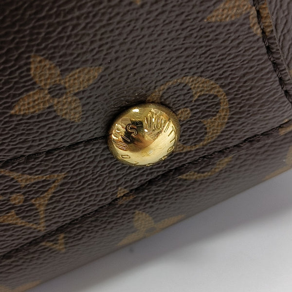 MONTAIGNE MM Monogram Coated Canvas Brown