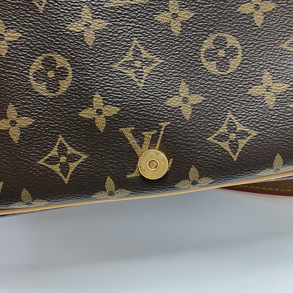 DIANE Monogram Coated Canvas Brown