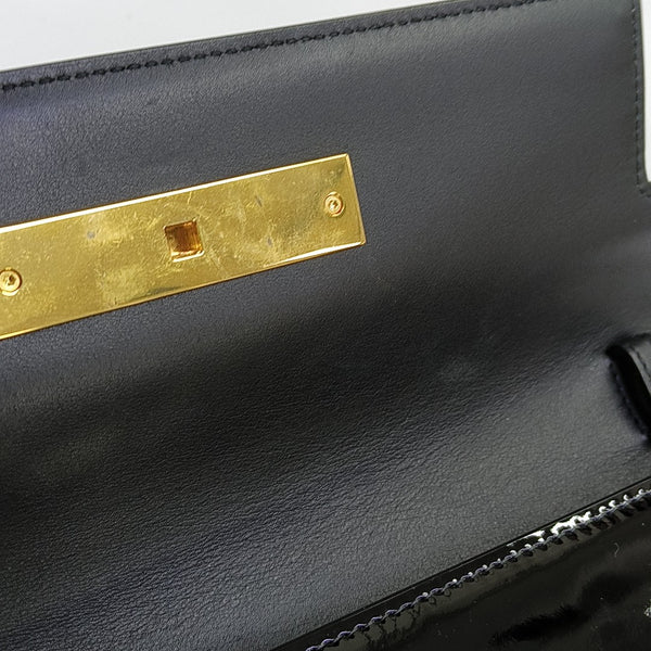 MANHATTAN Medium Patent Leather Black