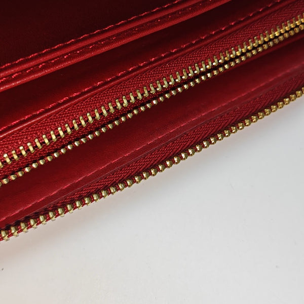 ZIPPY Patent Leather Red Wallet