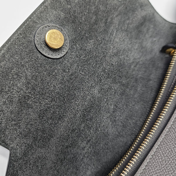 BELT Mini Calfskin Gray