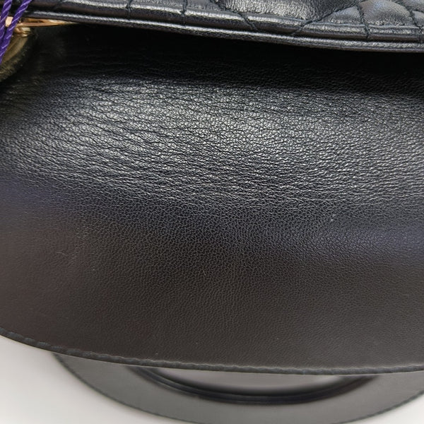Lady Dior Mini Cannage Lambskin Black