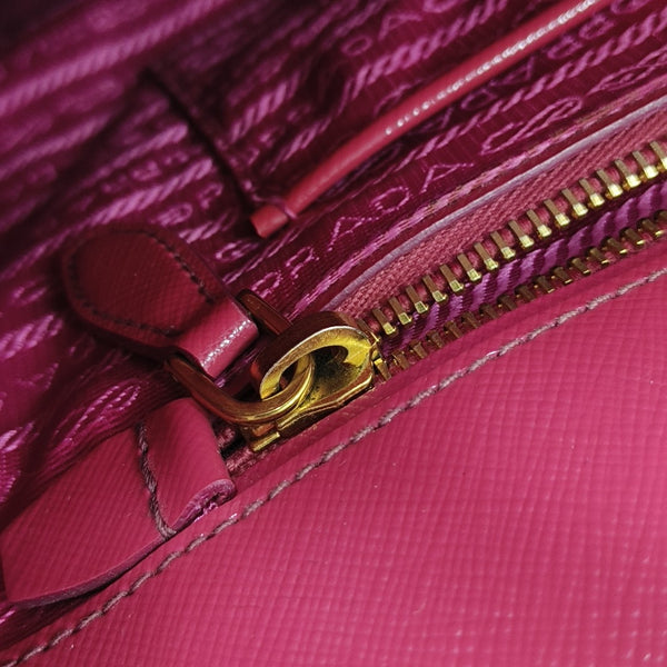 Saffiano Calfskin Top Handle Bag Red