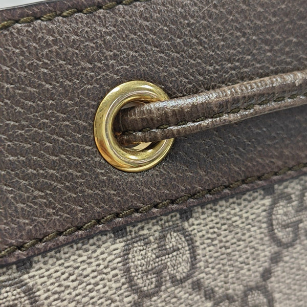 Ophidia Mini Monogram Coated Canvas Beige