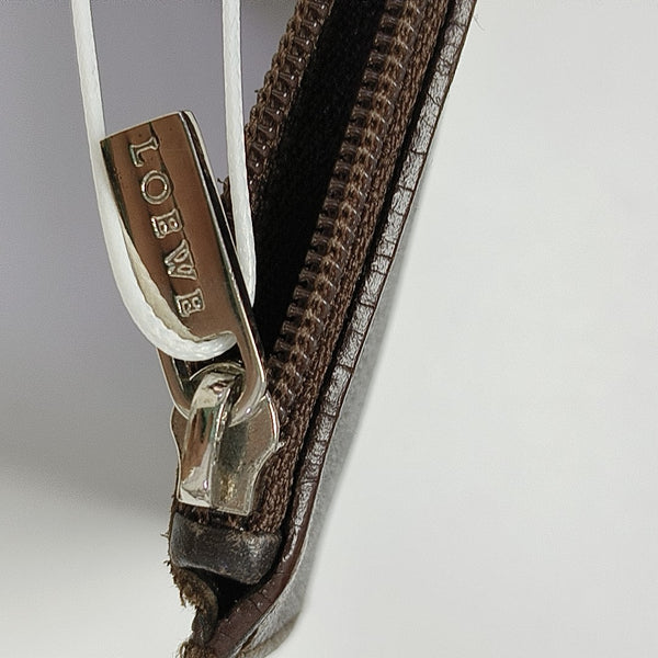 Suede Coin Purse Brown