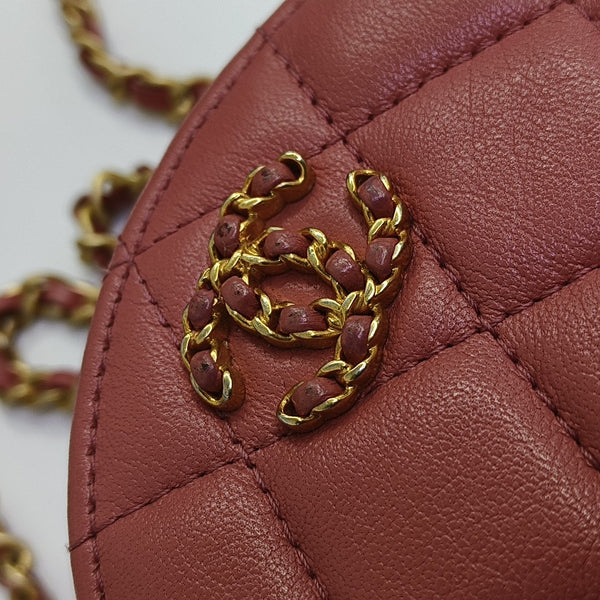 CHANEL 19 Small Quilted Lambskin Pink