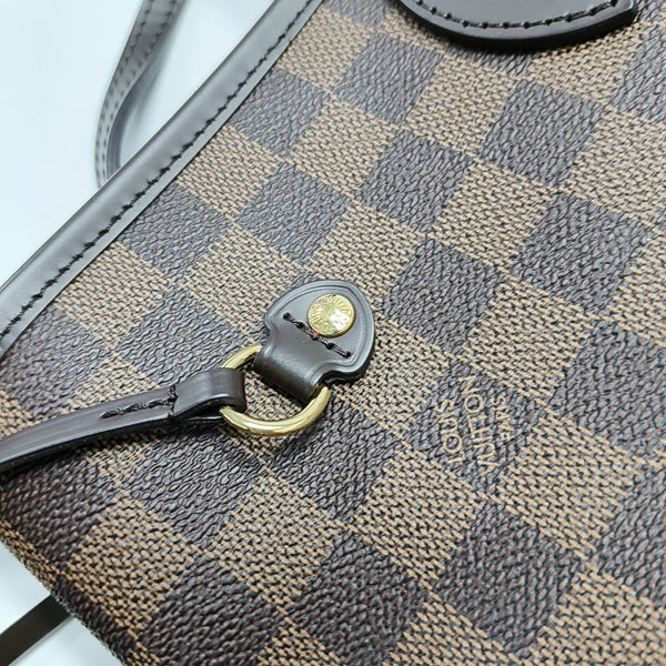 NEVERFULL MM Damier Ebene Coated Canvas Brown