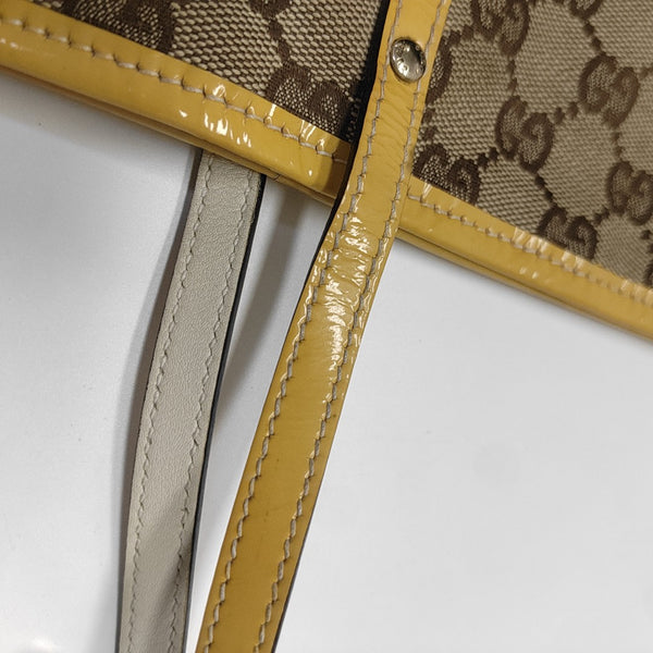 Monogram Canvas Tote Bag Beige