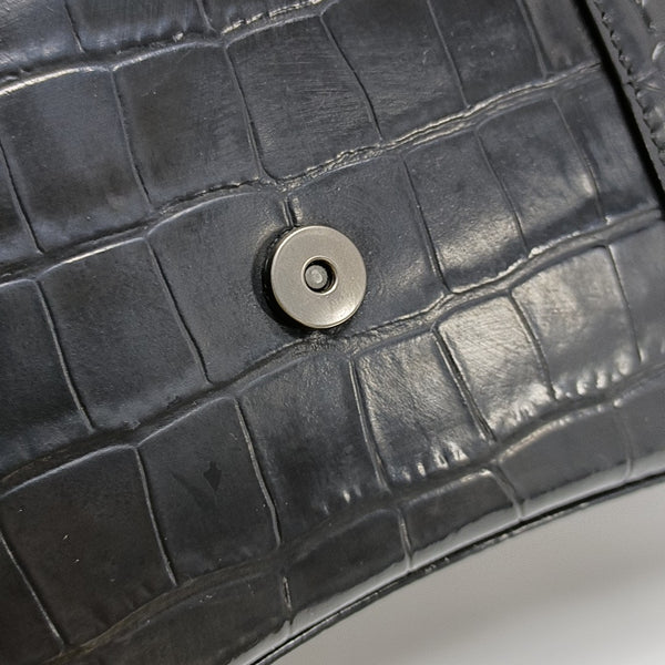 Hourglass S Calfskin Black
