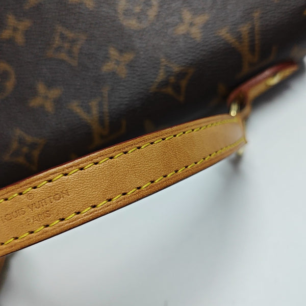 CLUNY PM Monogram Coated Canvas Brown