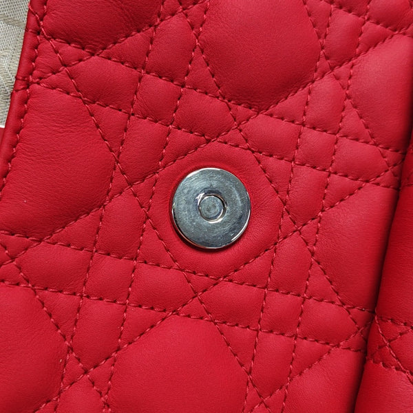 Stardust Cannage Calfskin Red