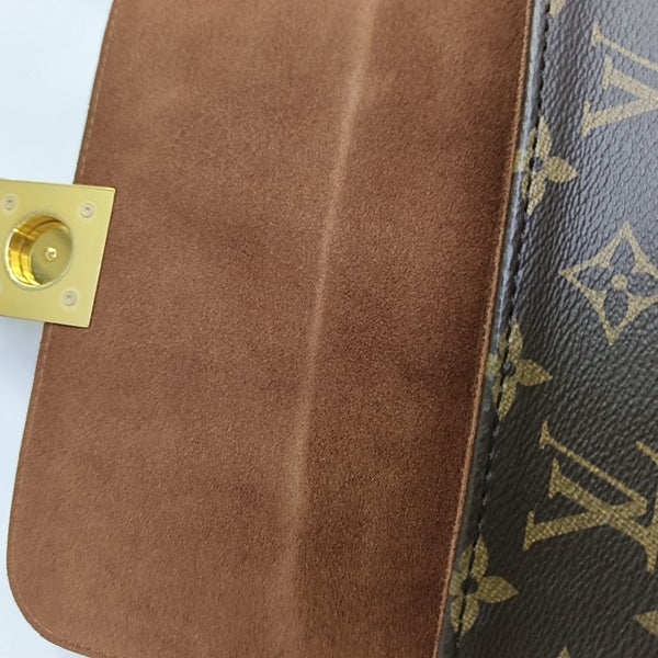 LOCKY BB Monogram Coated Canvas Brown