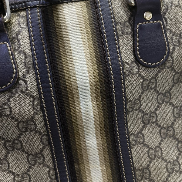 Monogram Coated Canvas Top Handle Bag Brown