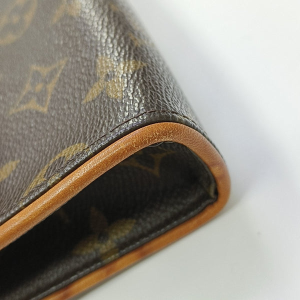 FLORENTINE Monogram Coated Canvas Brown