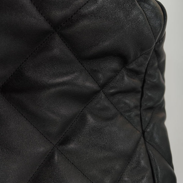 CHANEL 19 Large Quilted Lambskin Black