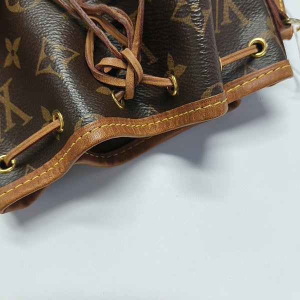 NÉONOÉ Nano Monogram Coated Canvas Brown