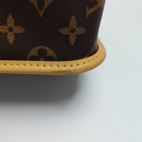 DIANE Monogram Coated Canvas Brown