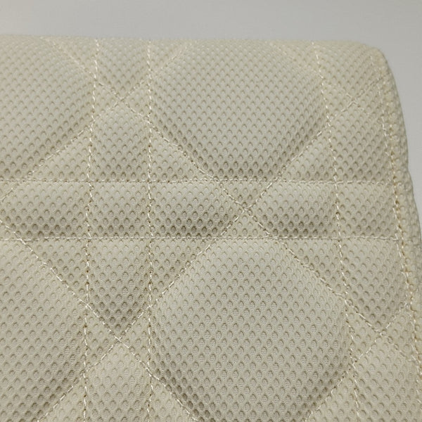 Authenticated pre-owned Lady D-Lite Medium Cannage Fabric White - Shoulder Bag at Looply