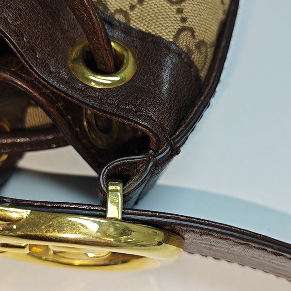 Monogram Canvas Tote Bag Brown