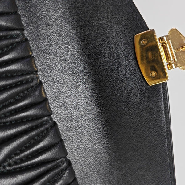 Miu Confidential Quilted Lambskin Black
