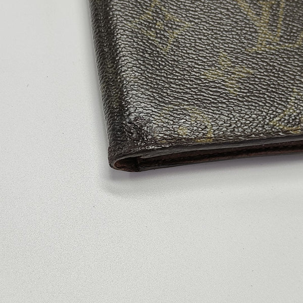 Monogram Coated Canvas Wallet Brown