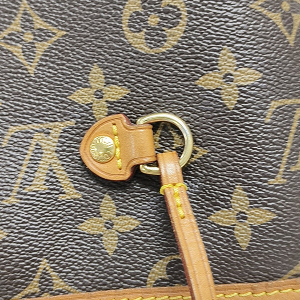 NEVERFULL GM Monogram Coated Canvas Brown