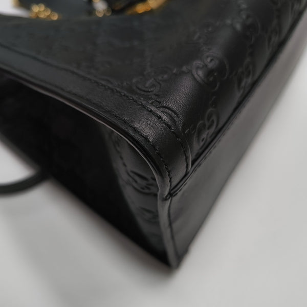 Padlock Medium Monogram Calfskin Black
