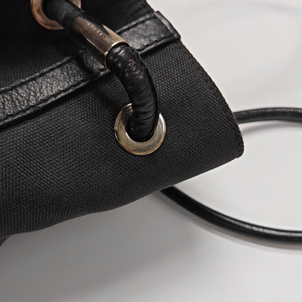 Canvas Shoulder Bag Black
