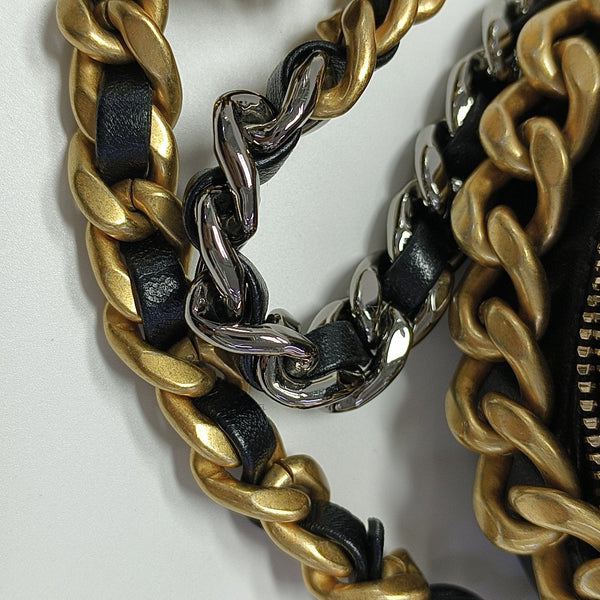 CHANEL 19 Small Quilted Lambskin Black