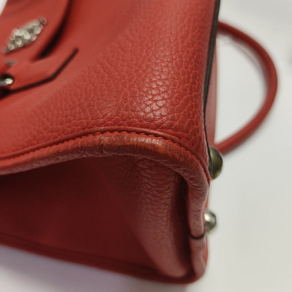 Calfskin Shoulder Bag Red