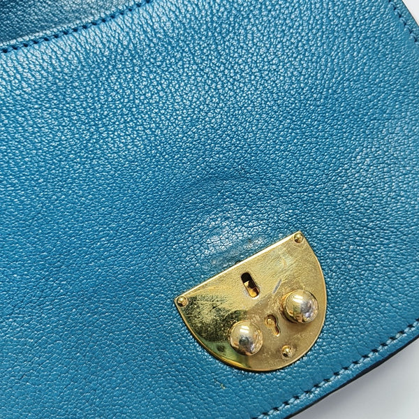 Calfskin Shoulder Bag Blue