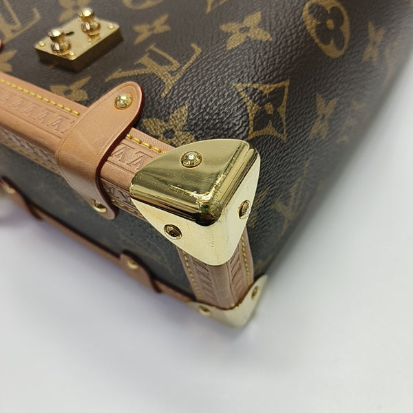 SIDE TRUNK MM Monogram Coated Canvas Brown