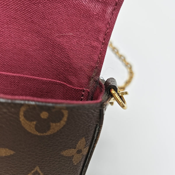 FÉLICIE Monogram Coated Canvas Brown