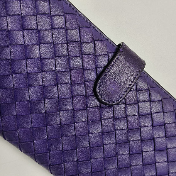Calfskin Wallet Purple