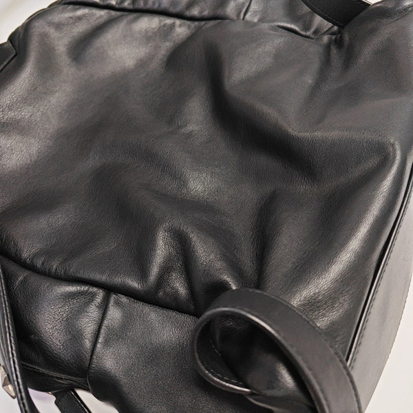 Calfskin Backpack Black