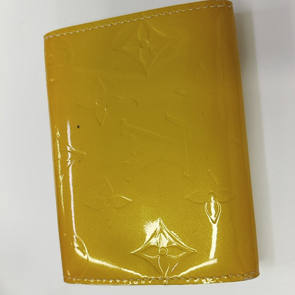 Monogram Patent Leather Wallet Yellow