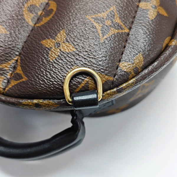 PALM SPRINGS Mini Monogram Coated Canvas Brown