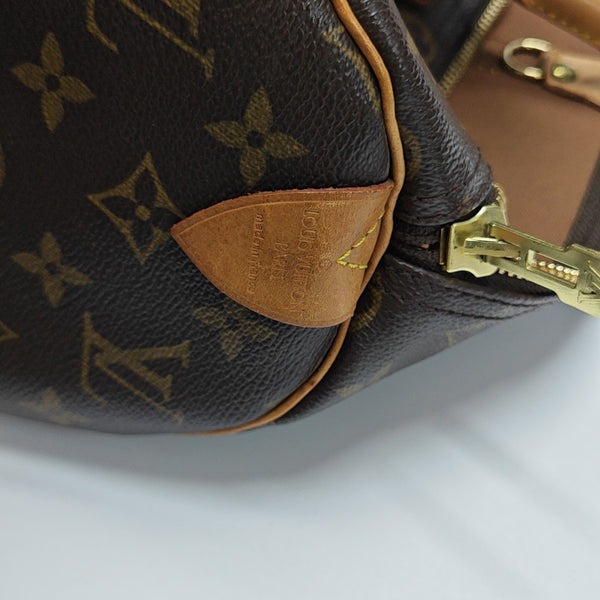 KEEPALL 45 Monogram Coated Canvas Brown